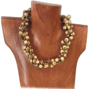 Terra Designs Long Necklace in Ivory
